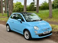 Used Fiat 500 Lounge 2012 Blue Cabriolet