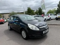 Used Vauxhall Corsa 79 HP (58 kW) 2009 Black Hatchback