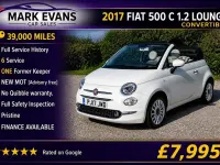 Usado Fiat 500C Lounge 69 HP (50 kW) 2017 Cabrios