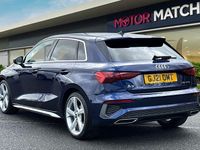 Used Audi A3 Sportback S-Line 150 HP (110 kW) 2021 Blue Hatchback