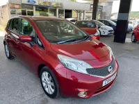 Used Nissan Note Tekna 90 HP (66 kW) 2014 Red Hatchback