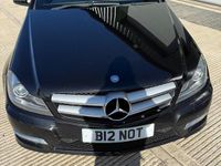 Begagnad Mercedes C250 AMG 2012 Svart Sportkupé