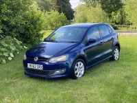 Begagnad VW Polo Match 75 HK (55 kW) 2012 Blå Halvkombi