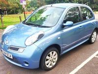 Begagnad Nissan Micra Acenta+ 79 HK (58 kW) 2008 Blå Halvkombi