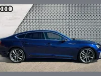 Used Audi A5 S-Line 200 HP (147 kW) 2024 Blue Hatchback