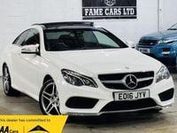Used Mercedes E220 AMG Line Premium 177 HP (130 kW) 2016 White Coupe