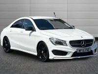 Used Mercedes CLA180 AMG 120 HP (88 kW) 2015 Cirrus white Coupe