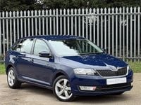 Used Skoda Rapid SE 110 HP (80 kW) 2016 Blue Hatchback