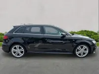 Used Audi A3 S-Line 150 HP (110 kW) 2017 Black Hatchback