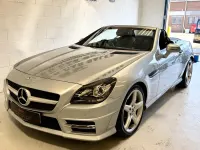 Begagnad Mercedes SLK250 AMG 2013 Silver Cab