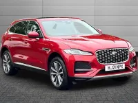 Used Jaguar F-Pace SE 250 HP (183 kW) 2021 Firenze red SUV