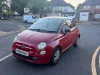 Used Fiat 500 Pop 69 HP (50 kW) 2009 Red Cabriolet