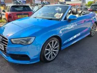 Used Audi A3 Cabriolet S-Line 150 HP (110 kW) 2015 Blue Cabriolet