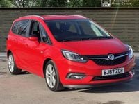 Used Vauxhall Zafira Tourer SRi 140 HP (102 kW) 2017 Red MPV