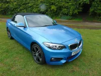 Used BMW 218 Sport Line 2015 Blue Cabriolet