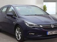 Used Vauxhall Astra SRi 110 HP (80 kW) 2017 Blue Hatchback