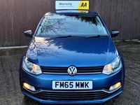 Used VW Polo SE 75 HP (55 kW) 2015 Blue Hatchback
