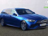 Used Mercedes C300 AMG line 258 HP (189 kW) 2022 Blue Estate