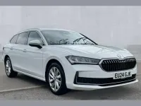 Used Skoda Superb SE Technology 150 HP (110 kW) 2024 Pure white Estate