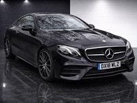 Used Mercedes E220 AMG line 2018 Black Coupe