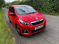 Used Peugeot 108 Allure 82 HP (60 kW) 2014 Red Hatchback