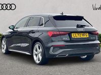 Used Audi A3 S-Line 147 HP (108 kW) 2022 Black Hatchback