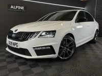 Used Skoda Octavia vRS 245 HP (180 kW) 2019 White Hatchback