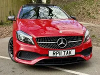 Used Mercedes A180 AMG Line Premium Plus 2016 Red Hatchback