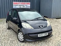 Used Peugeot 107 68 HP (50 kW) 2007 Black Hatchback