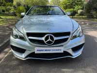 Used Mercedes E220 AMG line 177 HP (130 kW) 2016 Silver metallic Cabriolet