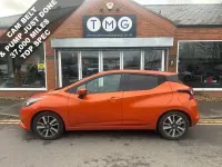 Begagnad Nissan Micra N-Connecta 90 HK (66 kW) 2018 Orange Halvkombi