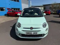 Used Fiat 500 Lounge 85 HP (62 kW) 2017 Green Cabriolet