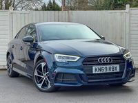 Used Audi A3 Black Edition 116 HP (85 kW) 2019 Blue Sedan