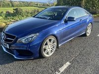 Used Mercedes E220 AMG line 177 HP (130 kW) 2016 Blue Coupe