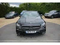 Used Mercedes E220 AMG line 2020 Obsidian black metallic Cabriolet
