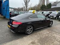 Used Mercedes C200 AMG line 198 HP (145 kW) 2019 Black Coupe