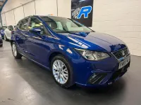 Used Seat Ibiza SE Technology 95 HP (69 kW) 2019 Blue Hatchback