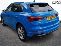 Used Audi Q3 S-Line 150 HP (110 kW) 2020 Turbo blue, solid SUV
