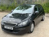 Used Peugeot 308 Access 100 HP (73 kW) 2015 Black Hatchback