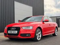 Used Audi A4 S-Line 150 HP (110 kW) 2014 Red Sedan