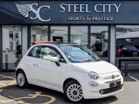 Used Fiat 500 Lounge 69 HP (50 kW) 2018 White Cabriolet