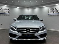 Used Mercedes C220 AMG line 170 HP (125 kW) 2017 Silver Sedan