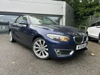 Used BMW 220 Luxury Line 2015 Blue Cabriolet