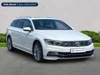 Used VW Passat R-line 150 HP (110 kW) 2017 White Estate