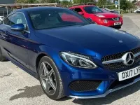 Used Mercedes C300 AMG line 2017 Blue Coupe