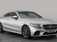 Used Mercedes C200 AMG line 198 HP (145 kW) 2019 Silver Coupe