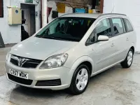 Used Vauxhall Zafira Club 105 HP (77 kW) 2007 Beige MPV