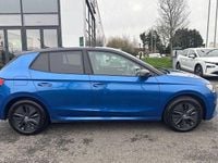 Used Skoda Fabia Design Edition 94 HP (69 kW) 2025 Race blue metallic black magic pearl effect Hatchback