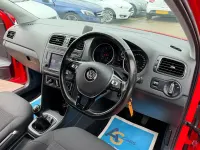 Used VW Polo SE 90 HP (66 kW) 2015 Red Hatchback