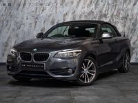 Used BMW 218 Sport Line 136 HP (100 kW) 2018 Grey Cabriolet
